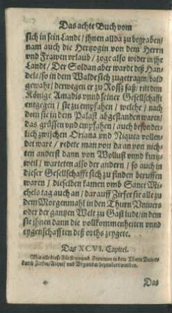 Das XCVI. Capitel.