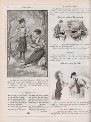 "Emancipirt" "Ein sonderbarer Stenograph" "Ein moderner Narziß"