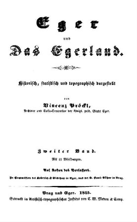 Eger und das Egerland : historisch, statistisch und topographisch dargestellt, 2