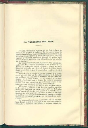 La necesidad del arte