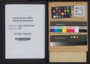 Entnazifizierung Heinrich Schulte , geb. 20.12.1914 (Installateur)