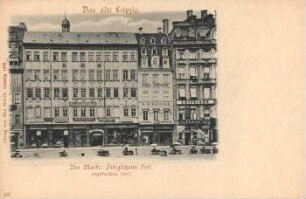 Am Markt: Stieglitzens Hof ; abgebrochen 1895 [Das alte Leipzig]