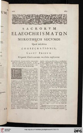 Sacrorum elaeochrismaton myrothecii secundi quod inscributur consecrationis