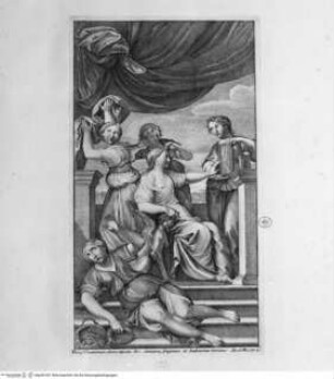 Francisci Albani et Domenici Zampieri ... celeberrimas picturas opere albario expressas ... Florentiae 1754, Die Toilette der Venus