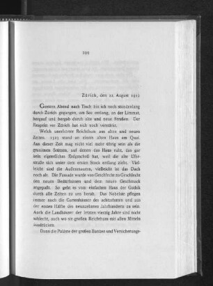 Zürich, den 22. August 1912