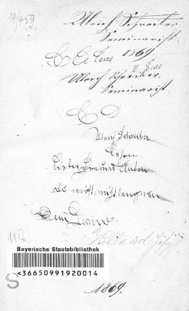 [Handschriftliche Notizen]