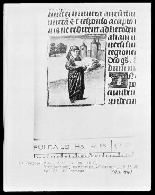 Stundenbuch, ad usum Romanum — Der Evangelist Markus, Folio 23recto