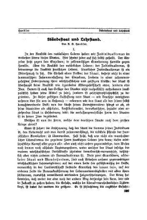 Ständestaat und Lehrstand