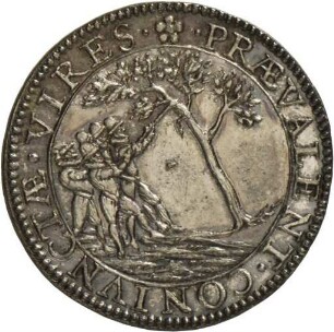 Medaille auf die Befreiung von Koevoorden und die Einnahme von Groningen durch Moritz von Nassau, 1594