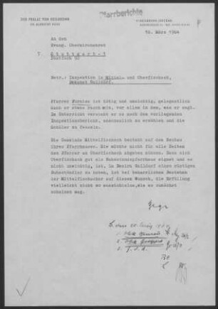 Mittelfischach und Oberfischach: Inspektionsbericht 1964