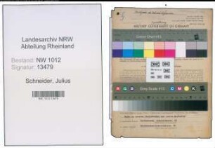 Entnazifizierung Julius Schneider , geb. 11.04.1914 (Maschinist)