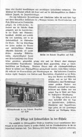 Die Pflege des Heimatlichen in der Schule