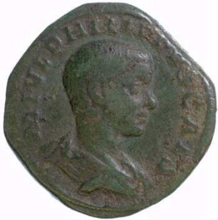 Münze, Sesterz, 244 - 246