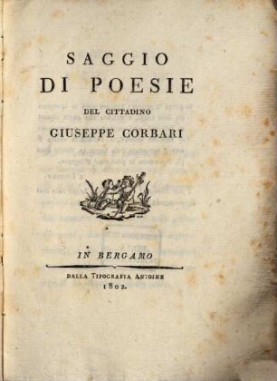 Saggio di Poesie