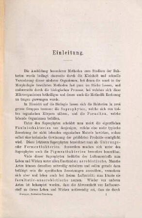 Die Methoden der Bakterien-Forschung