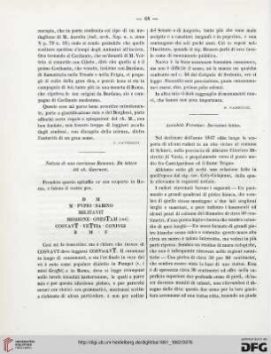 Notizia di una iscrizione Romana