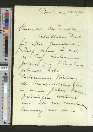 Hochverehrter Herr Direktor