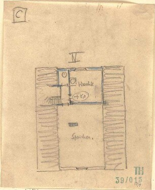 Fischer, Theodor; München; Haus Milker - Grundriss DG