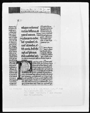 Paulusbriefe mit Glossen — Initiale P (aulus), Folio 186verso