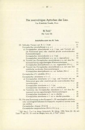 Die zweivalvigen Aptychen des Lias. II. Teil.