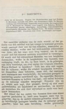 Iste hoofdstuk. Java en de Javanen. ...