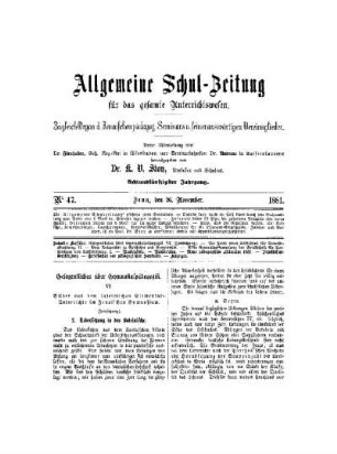 Gelegentliches über Gymnasialpädagogik