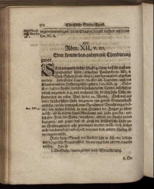 Christliche Sitten-Kunst. XIV. - XV.