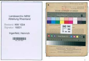 Entnazifizierung Heinrich Ingenfeld , geb. 01.10.1898 (Kaufm.Angestellter)
