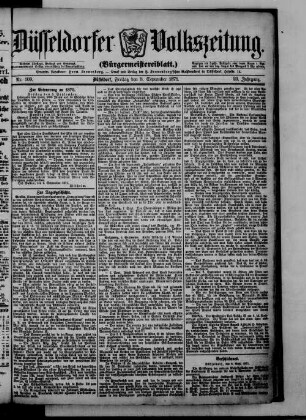 Düsseldorfer Volkszeitung. 1871-1872