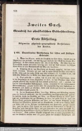Zweites Buch. Grundriß der physikalischen Erdbeschreibung