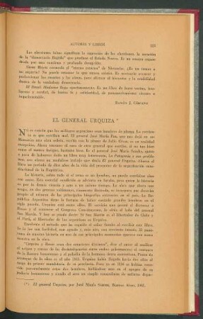El General Urquiza