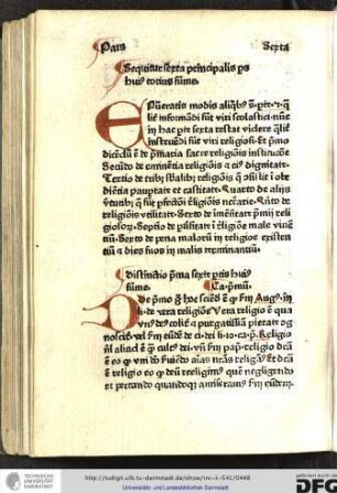 Sequitur sexta principalis partis huius totius summe.