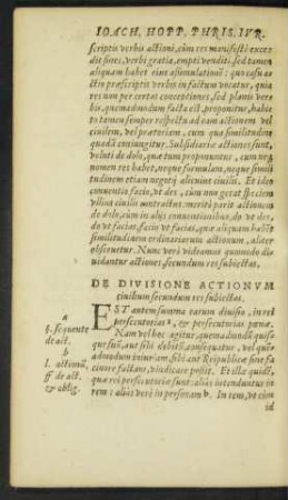 De Divisione Actionum civilium secundum res subiectas.
