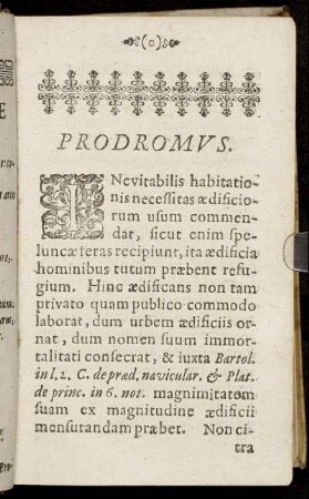 Prodromus.