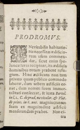 Prodromus.