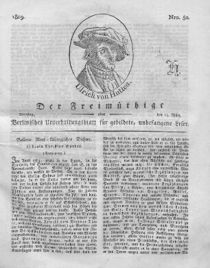 Nro. 52., Dienstag, den 14. März 1809