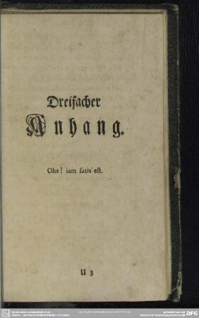 Dreifacher Anhang