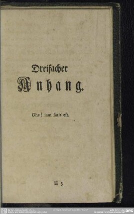 Dreifacher Anhang