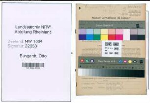 Entnazifizierung Otto Bungardt , geb. 17.02.1916 (Techniker)