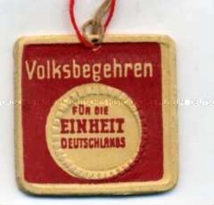 Unterschriftensammlung für das Volksbegehren für die Einheit Deutschlands