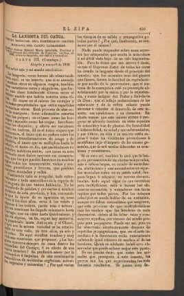 Carta III. - (Concluye.)