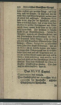 Das XLVII. Capitel. Continuation des vorigen ...