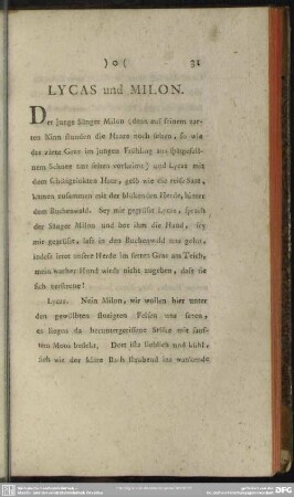 Lycas und Milon