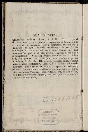 Phaedri Vita.