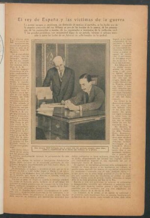 El rey de España y las víctimas de la guerra