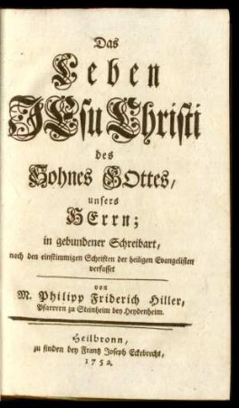 T. 2: Das Leben Jesu Christi, des Sohnes Gottes, unsers Herrn