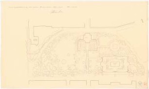 Umgestaltung des Alten Botanischen Gartens, München: Grundriss 1:500