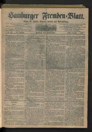 Titelseite einer Zeitung