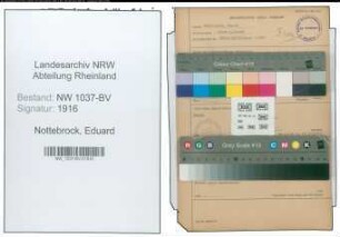Entnazifizierung Eduard Nottebrock , geb. 15.06.1896 (Maler)
