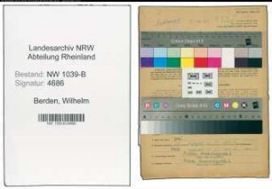 Entnazifizierung Wilhelm Berden , geb. 09.07.1903 (Beamrter)